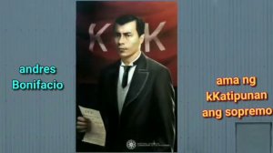 ANDRES BONIFACIO, ANG TINAGURIANG AMA NG KATIPUNAN.