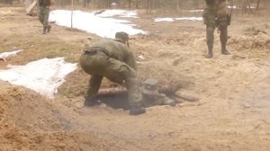 Преодоление психологической полосы препятствий военнослужащими ЗВО