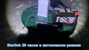 Старлинк 20 часов работы в автономном режиме