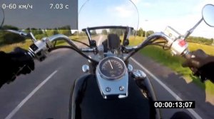 HONDA Shadow 400 (acceleration 0-100 km/h)