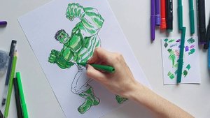 Как нарисовать ХАЛКА??РИСУЕМ ХАЛКА/Урок рисования для детей_ Draw with kids/ Учимся рисовать ХАЛКА