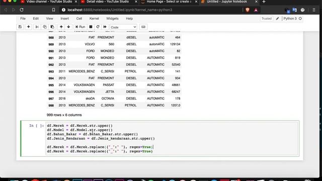 Machine Learning Preprocessing Dataset RAW "Cardata Kaggle"  Basic for beginner Python #10