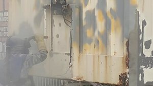 Пескоструй прицепа. Компрессор пксд 5,25