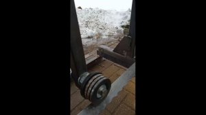 Ленточная пилорама слоеные колеса.