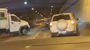 В Лефортовском тоннеле произошла погоня с участием грузовика ФСИН
