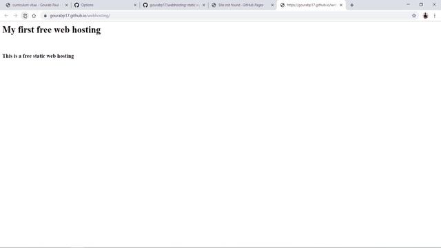 Free website hosting | How to get free web hosting on Github