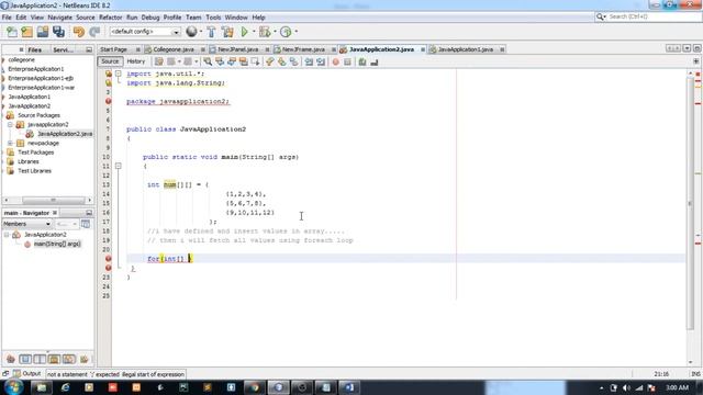 Print a 2 D Array or Matrix in Java Using for each loop смотреть онлайн