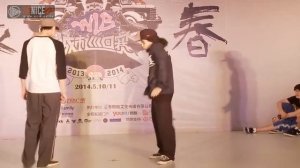 Greenteck (win) vs 林涵 | Popping 16-8 Battle | KOD 聯盟 2014 長春 WIB