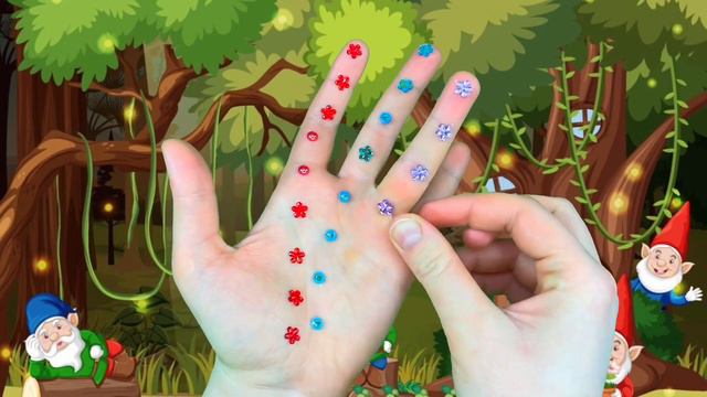 Учим цвета с цветочками Песня про пальчики Семья пальчики Красный пальчик где же ты Цветные цветочк смотреть онлайн