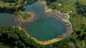 Озеро Ключик в Нижегородской области летом и зимой.