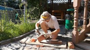 Рваный камень из кирпича