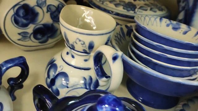 ??Винтажный универмаг 5 часть??КобальтГжельКерамика??