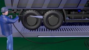 Пост мойки колёс/Пункт мойки колёс Тайфун 380