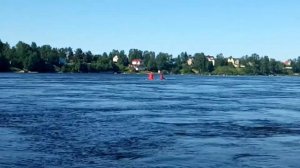 в районе Ивановских порогов на Неве