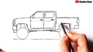 Как нарисовать Пикап | Уроки рисования