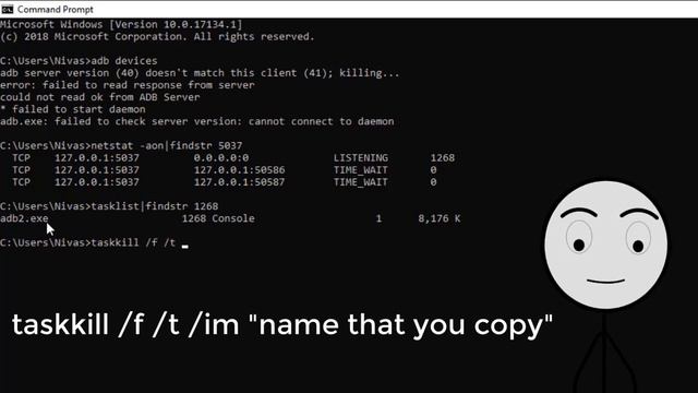 Solve! adb error: failed to read response from server. смотреть онлайн
