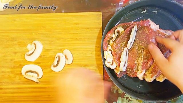 МЯСО ЗАПЕЧЕННОЕ С ГРИБАМИ!/ BAKED MEAT WITH MUSHROOMS!