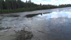 "Болото" на улице Озёрной. г. Советский ХМАО. 17 мая 2022 год