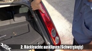 Ford Fiesta MK6 (JH1/JD3, Bj. 02-08) Rücklicht / Rückleuchten Ausbauen & Lampen wechseln - Anleitun