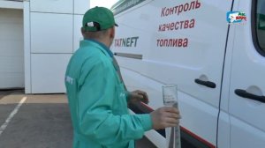 Как Яруллин и Мусин проверяли качество топлива на одной из АЗС "Татнефть" в Альметьевске