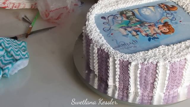 Идея оформления детского тортика белково-заварным кремом смотреть онлайн