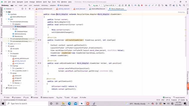 Dictionary App using java SQLite Database in android studio смотреть онлайн