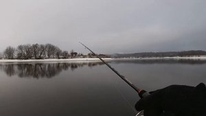 Зимняя рыбалка на Спиннинг _ Москва Река.