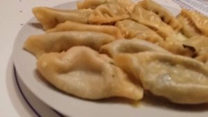 Манты с черемшой