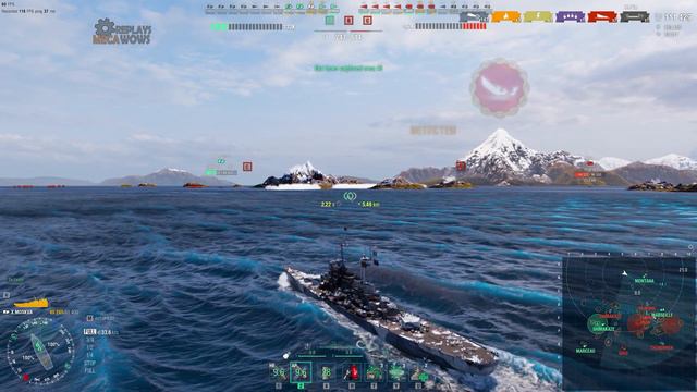 Moskva 8 Kills & 228k Damage | World of Warships Gameplay смотреть онлайн