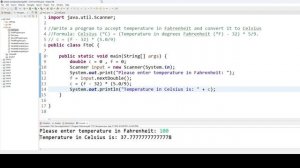 Java Program convert temperature from Celsius to Fahrenheit and from #Fahrenheit to #Celsius #Java