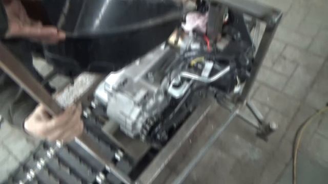 Самодельный снегоход 02 ,часть №9 установка двигателя. смотреть онлайн