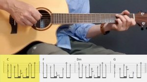 It Must Have Been Love - Roxette - Fingerstyle Guitar Tutorial Tab