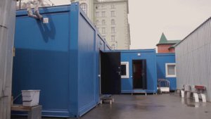 Видеообзор модульного офисного здания для торгового комплекса «Мега Икея» г.Новосибирск