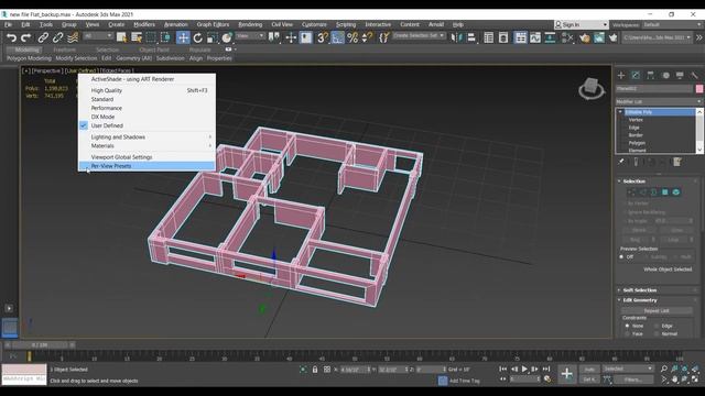 3ds Max 2021 Bounding Box Turn instant On/off смотреть онлайн