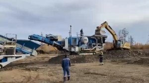 ДСК работа щековой и конусной дробилки / производство щебня