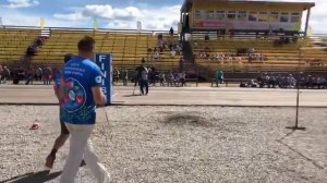 Метание гири весом 16 кг.