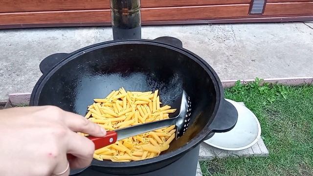 ЖАРЕНЫЕ МАКАРОНЫ ПО-АРМЯНСКИ | ГОТОВИМ В КАЗАНЕ
