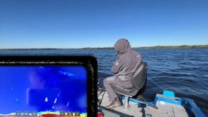 Ловля пелагического судака. Garmin LVS 62