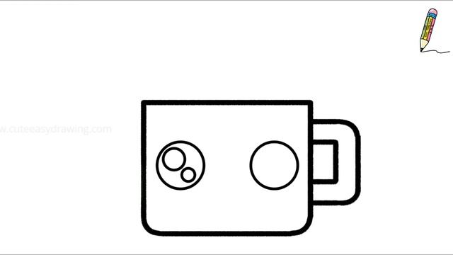 How to Draw a Cute Cup Easy for Kids and Toddlers