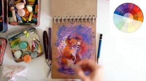 Масляная пастель. Процесс рисования с комментариями художника.