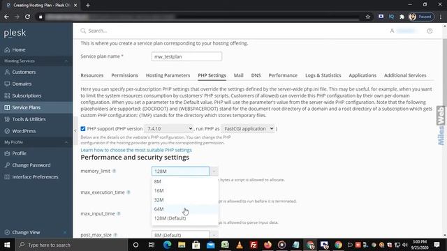 How to Create a New Service Plan in Plesk? | MilesWeb смотреть онлайн