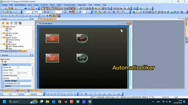GX Works2 : ALT and ALTP instruction Mitsubishi PLC FX series with HMI GT designer 3 simulation