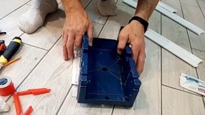 Резка напольного пенопластового плинтуса 1Часть