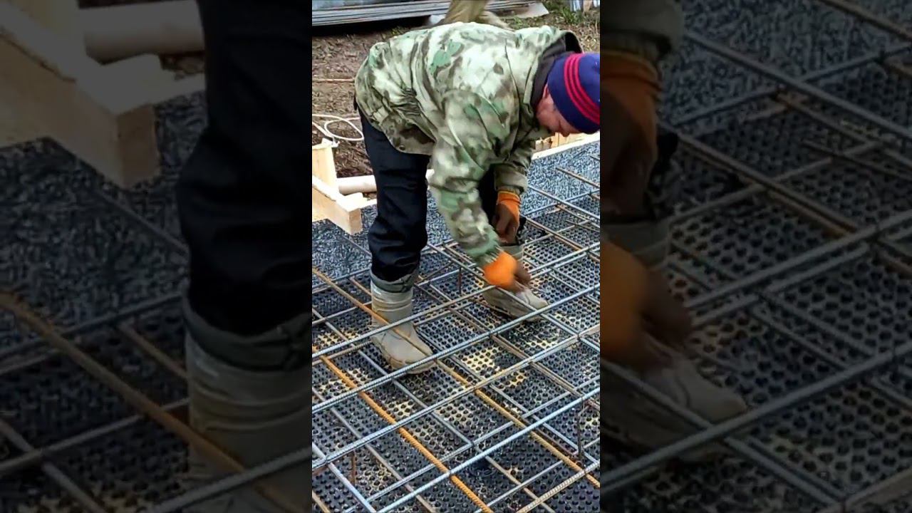 Фундамент монолитная плита с утеплением #домизгазобетона #фундаментдлядома #монолитнаяплита