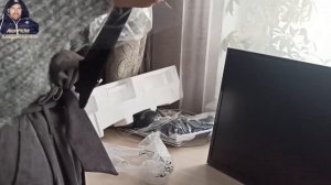 Распаковка Монитор Samsung 23.5 "C24F396FHI изогнутый чёрный