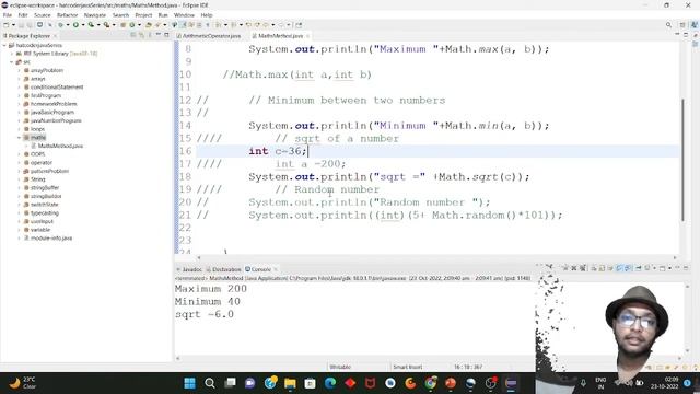 #lecture15 Math Class in java #java #MathMethod #javaseries #learn #programming #education