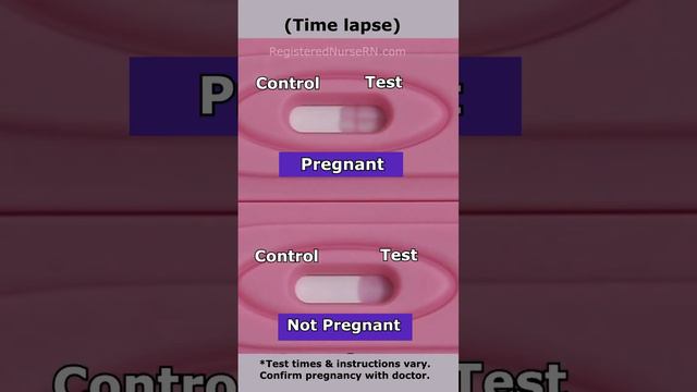 Positive Pregnancy TEST vs Negative in30 SECONDS Time Lapse #shortsvideo #trending  #shots #1millio