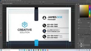 business card design in photoshop