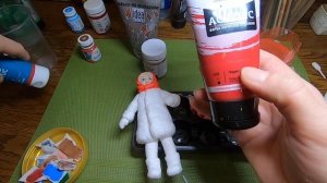 Роспись ватной ёлочной игрушки. Часть 1