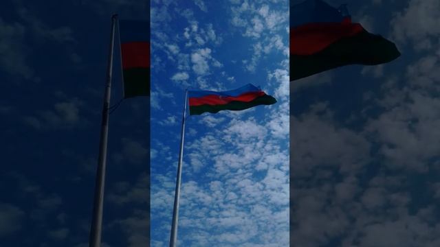 Azerbaijan Flag.Baku.